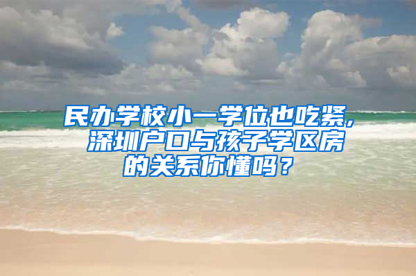 民辦學(xué)校小一學(xué)位也吃緊, 深圳戶口與孩子學(xué)區(qū)房的關(guān)系你懂嗎？