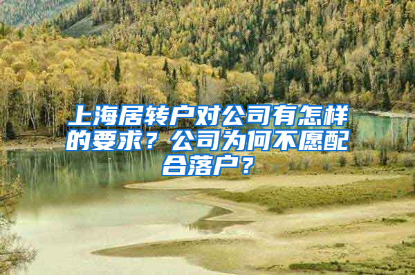 上海居轉(zhuǎn)戶對(duì)公司有怎樣的要求？公司為何不愿配合落戶？