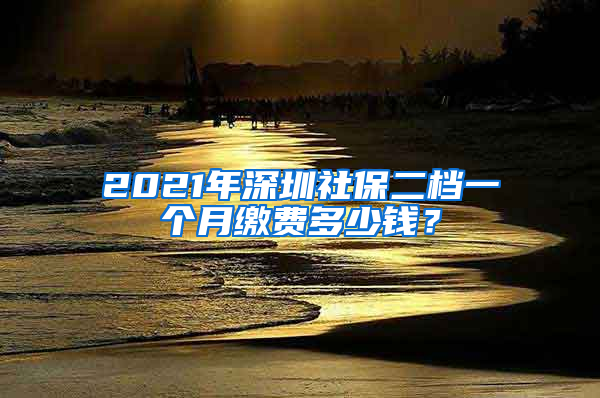 2021年深圳社保二檔一個(gè)月繳費(fèi)多少錢？