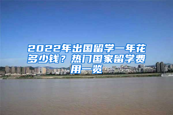 2022年出國留學(xué)一年花多少錢？熱門國家留學(xué)費(fèi)用一覽