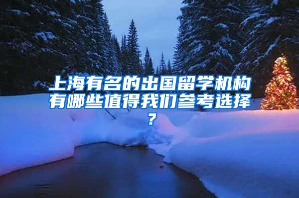 上海有名的出國留學(xué)機構(gòu)有哪些值得我們參考選擇？