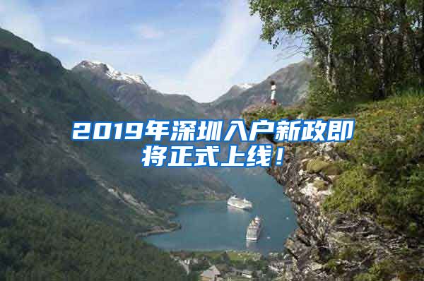 2019年深圳入戶新政即將正式上線！