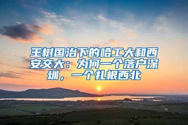 王樹國治下的哈工大和西安交大：為何一個落戶深圳，一個扎根西北