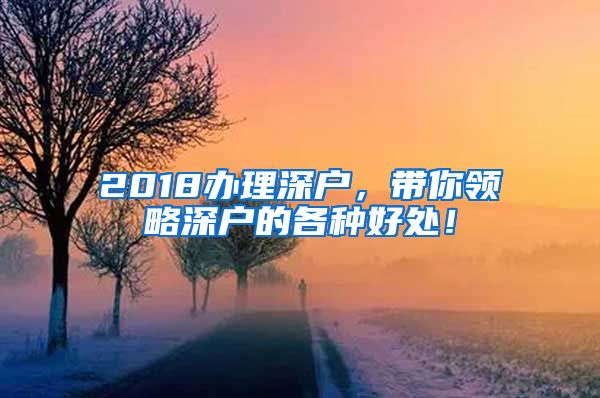 2018辦理深戶，帶你領(lǐng)略深戶的各種好處！