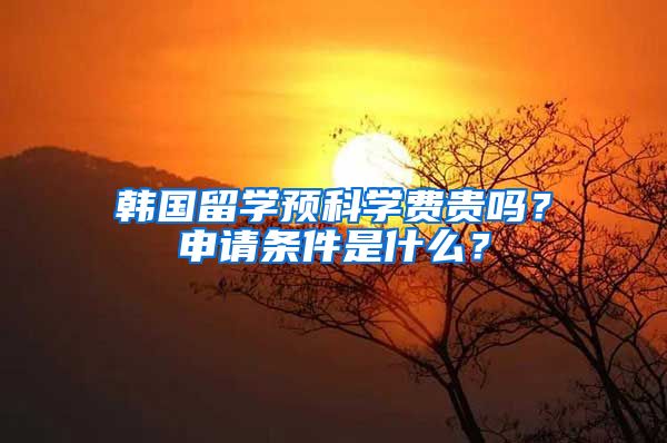 韓國(guó)留學(xué)預(yù)科學(xué)費(fèi)貴嗎？申請(qǐng)條件是什么？