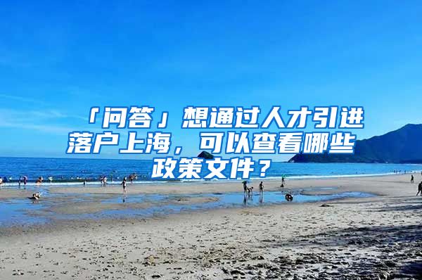 「問(wèn)答」想通過(guò)人才引進(jìn)落戶上海，可以查看哪些政策文件？