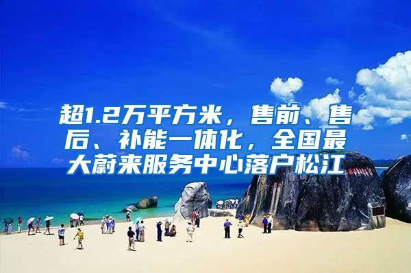 超1.2萬平方米，售前、售后、補(bǔ)能一體化，全國最大蔚來服務(wù)中心落戶松江