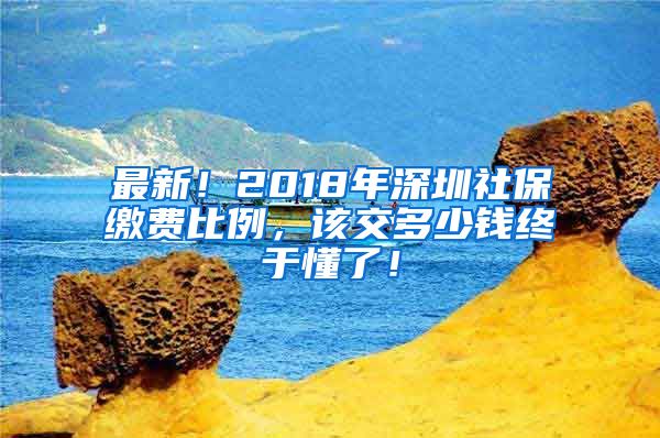 最新！2018年深圳社保繳費(fèi)比例，該交多少錢終于懂了！