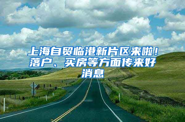 上海自貿臨港新片區(qū)來啦！落戶、買房等方面?zhèn)鱽砗孟?/></p>
			 <p style=