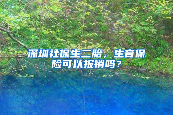 深圳社保生二胎，生育保險(xiǎn)可以報(bào)銷(xiāo)嗎？