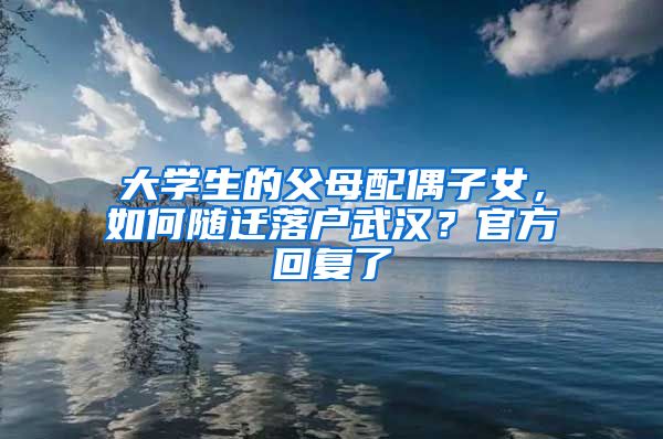 大學(xué)生的父母配偶子女，如何隨遷落戶武漢？官方回復(fù)了