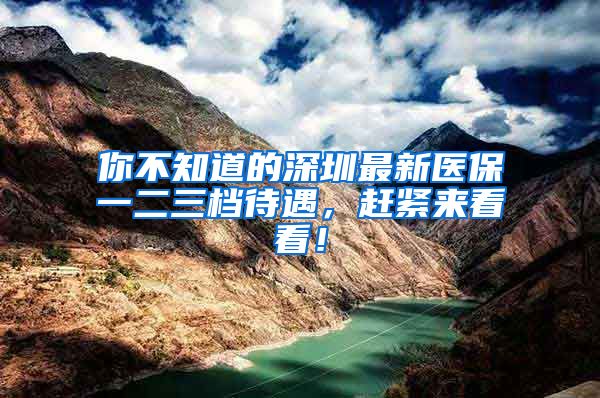 你不知道的深圳最新醫(yī)保一二三檔待遇，趕緊來(lái)看看！