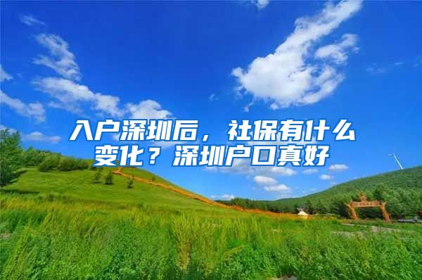 入戶深圳后，社保有什么變化？深圳戶口真好