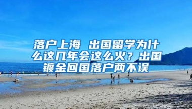 落戶上海 出國留學(xué)為什么這幾年會(huì)這么火？出國鍍金回國落戶兩不誤