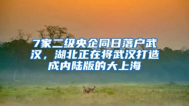 7家二級央企同日落戶武漢，湖北正在將武漢打造成內(nèi)陸版的大上海