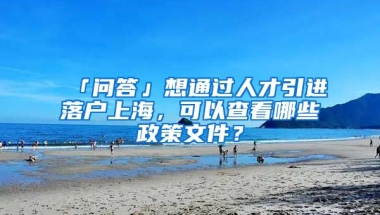 「問答」想通過人才引進落戶上海，可以查看哪些政策文件？