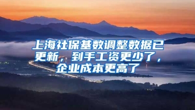 上海社保基數(shù)調(diào)整數(shù)據(jù)已更新，到手工資更少了，企業(yè)成本更高了