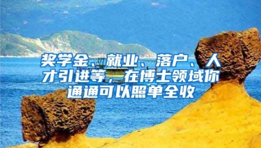 獎學金、就業(yè)、落戶、人才引進等，在博士領域你通通可以照單全收