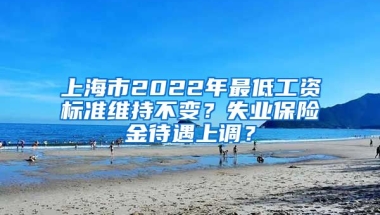 上海市2022年最低工資標準維持不變？失業(yè)保險金待遇上調？