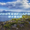 2018年深圳積分入戶辦理詳細(xì)流程