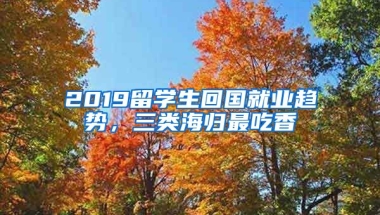 2019留學(xué)生回國就業(yè)趨勢，三類海歸最吃香