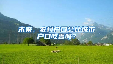 未來，農(nóng)村戶口會比城市戶口吃香嗎？