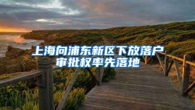 上海向浦東新區(qū)下放落戶審批權(quán)率先落地