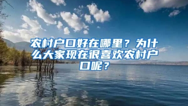 農(nóng)村戶口好在哪里？為什么大家現(xiàn)在很喜歡農(nóng)村戶口呢？