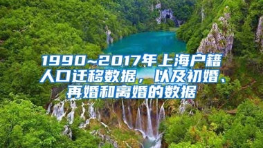 1990~2017年上海戶籍人口遷移數(shù)據(jù)，以及初婚、再婚和離婚的數(shù)據(jù)