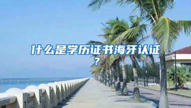 什么是學歷證書海牙認證？