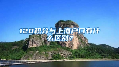 120積分與上海戶口有什么區(qū)別？