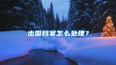 出國檔案怎么處理？