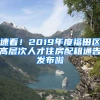 速看！2019年度福田區(qū)高層次人才住房配租通告發(fā)布啦