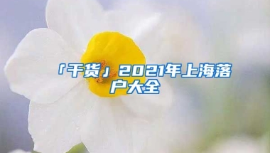 「干貨」2021年上海落戶大全