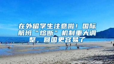 在外留學(xué)生注意啦！國際航班“熔斷”機制重大調(diào)整，回國更容易了