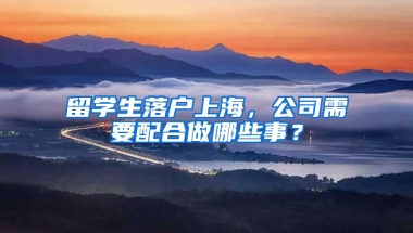 留學生落戶上海，公司需要配合做哪些事？