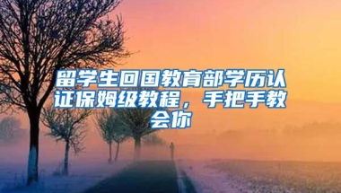 留學生回國教育部學歷認證保姆級教程，手把手教會你