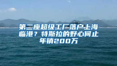 第二座超級(jí)工廠落戶上海臨港？特斯拉的野心何止年銷200萬(wàn)