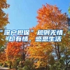 “深戶擔(dān)?！币?guī)則無情，人卻有情，感恩生活