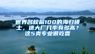 世界名校前100的海歸碩士，進(jìn)大廠幾率有多高？這5類專業(yè)很吃香