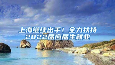 上海繼續(xù)出手！全力扶持2022屆應屆生就業(yè)