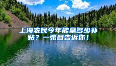 上海農(nóng)民今年能拿多少補貼？一張圖告訴你！