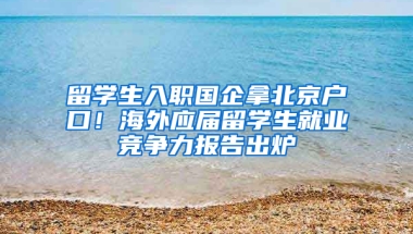 留學生入職國企拿北京戶口！海外應(yīng)屆留學生就業(yè)競爭力報告出爐