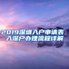 2019深圳入戶(hù)申請(qǐng)表 入深戶(hù)辦理流程詳解